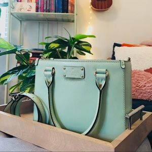 Gorgeous sea-foam green Kate Spade handbag